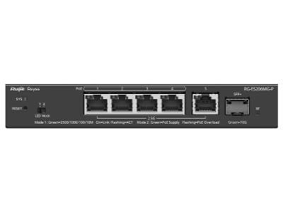 Reyee 5 Port 2.5Gbps with 4 PoE 70W 1SFP+ Smart Managed Switch