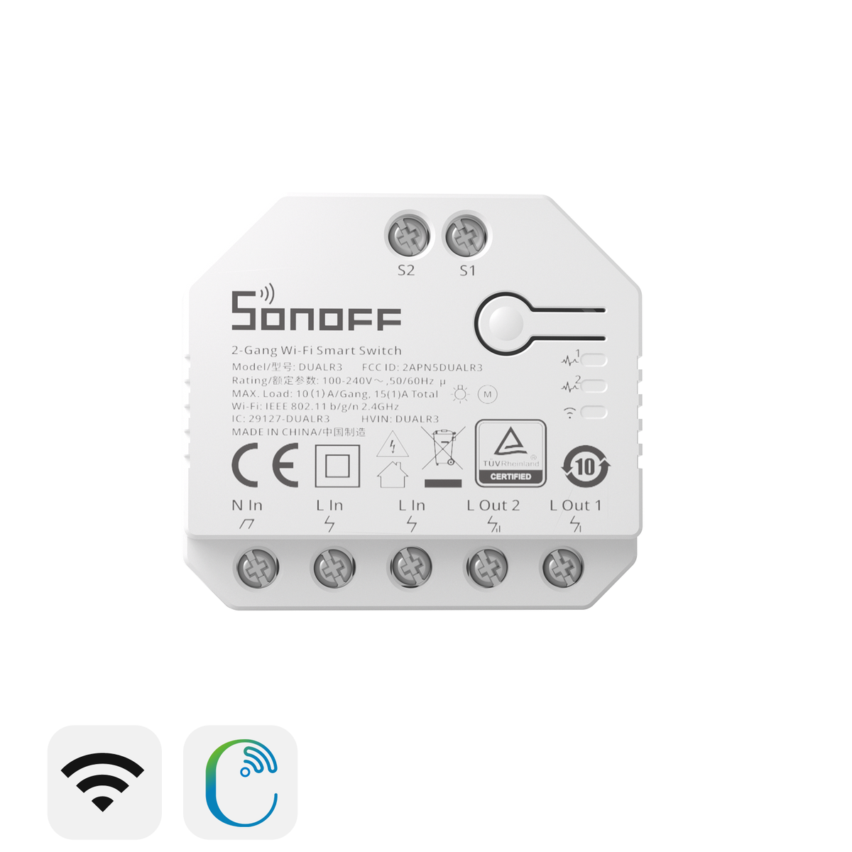 Sonoff Dual R3 Lite Smart Switch Wi-Fi